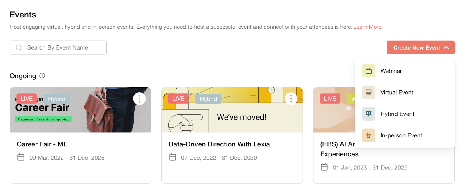 Create a webinar on Webinar+ – Solution Center
