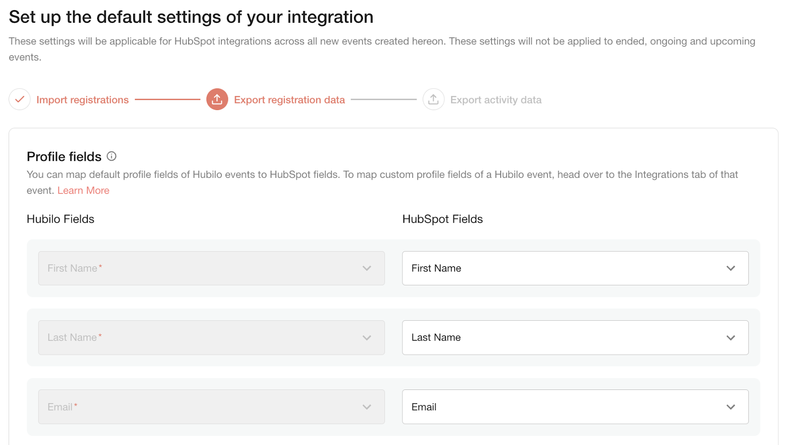 Hubspot - 3. Export data from Webinar+ to HubSpot – Solution Center